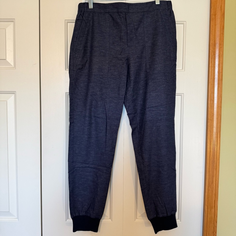 Vince Women’s Cotton Joggers Weekend Travel Commute Navy‎